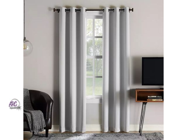 Lot 56-793614 - New 2 sun zero curtain panels. 104" x 63"