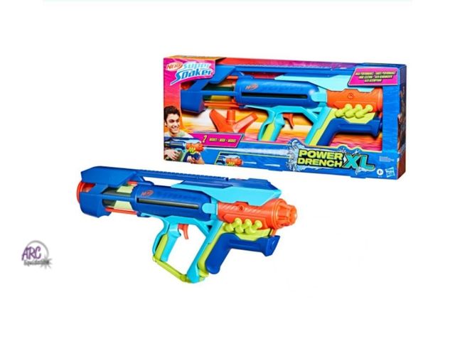Lot 56-521816 - NEW-DAMAGED PACKAGE- Nerf power drench XL water blaster
