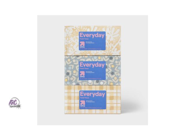 Lot 56-157413 - New up&amp;up Everyday Facial Tissue - 6pk/160ct