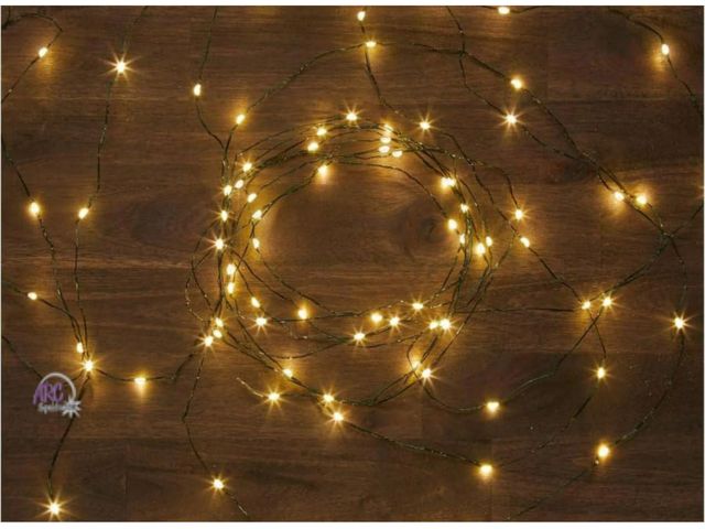 Lot 56-286212 - NEW In Box 25ct led microdot fairy string lights threshold Warm White
