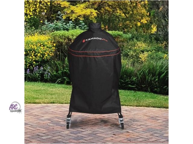 Lot 56-772151 - New in box. Big Joe 24 in. Charcoal Grill Cover in Black