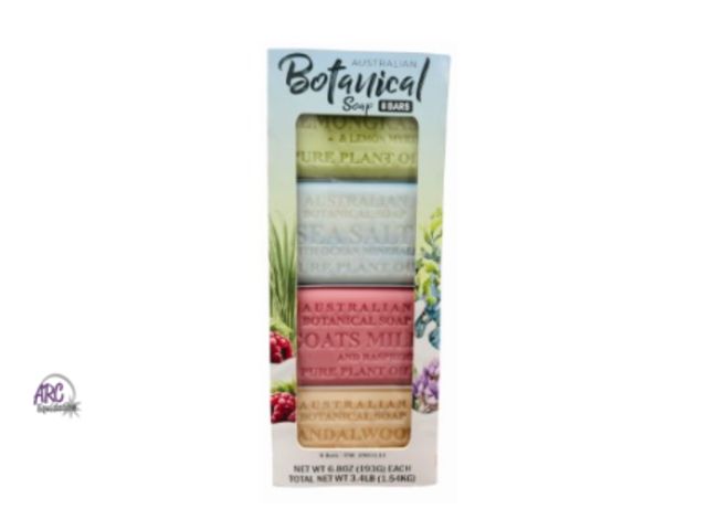 Lot 56-458661 - New Open Package -  8 Bars Variety Pack (6.8 oz Each) - Australian Botanical Soap