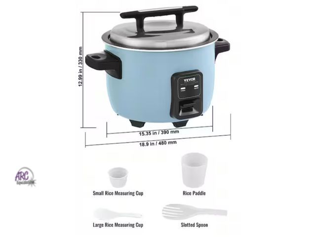 Lot 56-615461 - New Opened Box - Vevor Commercial Rice Cooker, 50-Cup Rice Cooker, 10.57 qt. 10 Liter Large Rice Coo...