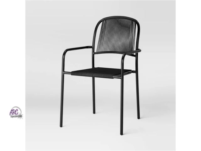 Lot 56-304714 - New,Mackworth Stackable Patio Chair Black - Threshold™