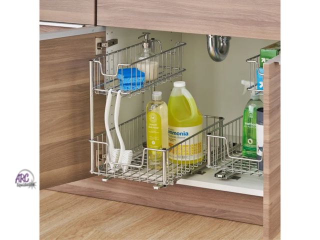 Lot 56-200114 - NEW OPEN BOX TRINITY Wire Undersink Organizer with Slide