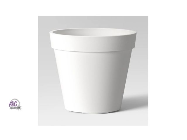 Lot 56-184717 - New Threshold Classic Composite Indoor Outdoor Planter Pot 15.875"x15.875" Cream