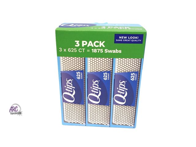 Lot 56-453461 - New Open Box - 1 Pack Opened - Q-tips Cotton Swabs, 1875-count