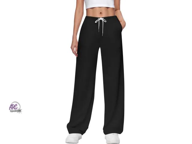 Lot 56-505024 - NEW-No boundaries womens XXS black sweatpants with white drawstrings