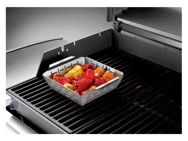 Lot 56-403365 - New - Weber - Small Stainless Steel Vegetable Grill Basket