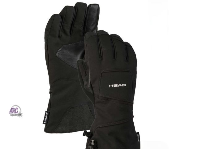 Lot 56-364334 - New, HEAD Unisex Ski Snowboarding Gloves, Black, Men's Large