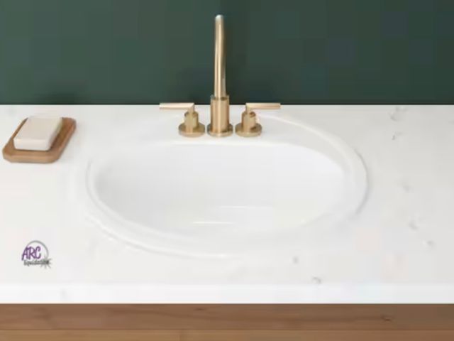 Lot 56-612561 - New Opened Box - Laurel 19 in. Round Drop-In Bathroom Sink in White