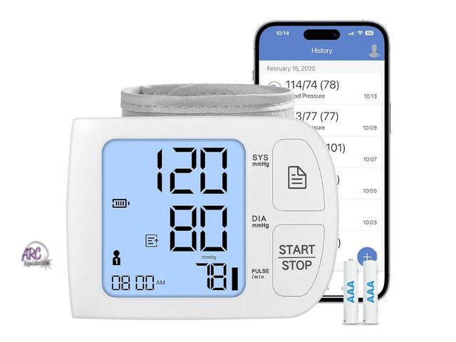 Lot 56-369998 - New,Blood Pressure Monitor with Bluetooth Compatible for iOS &amp; Android BP Machine with 199x2 Rea...