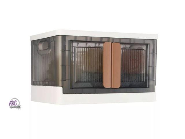 Lot 56-731517 - New in box. Home-Complete Collapsible Storage Bin 8.4gal Large Capacity Organizer with Lid and Wheel...