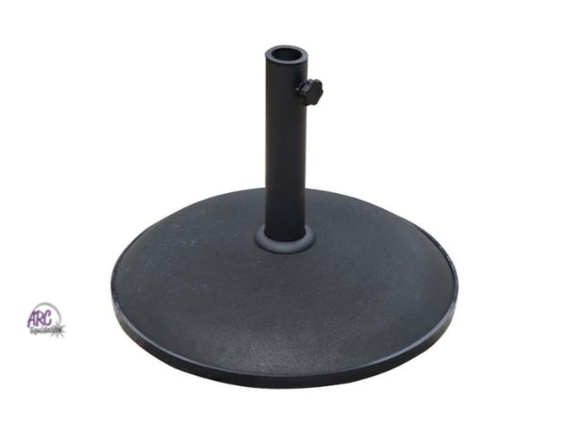 Lot 56-753260 - New in box. 20 in. 55 lbs. Outdoor Patio Round Cement Umbrella Stand Base for the Deck