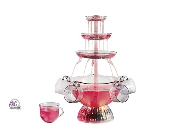 Lot 56-185717 - New Nostalgia Vintage Collection Lighted Party Fountain, Clear