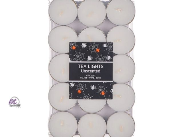Lot 56-896522 - New - Lot of 8 - 45 pack Tea Light Candles - 360 candles total