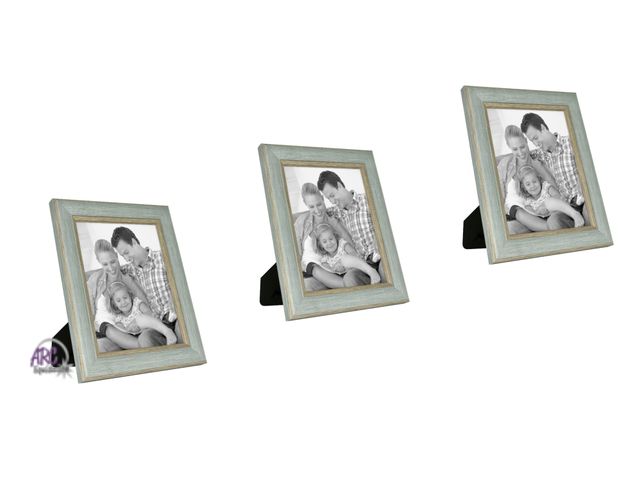 Lot 56-120125 - New Mainstays 8" x10" Elegant Teal Tabletop Picture Frame (3 Pack)