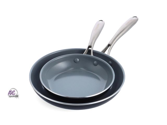 Lot 56-267898 - NEW SWIFT CERAMIC NONSTICK 8" AND 10" FRYPAN SET