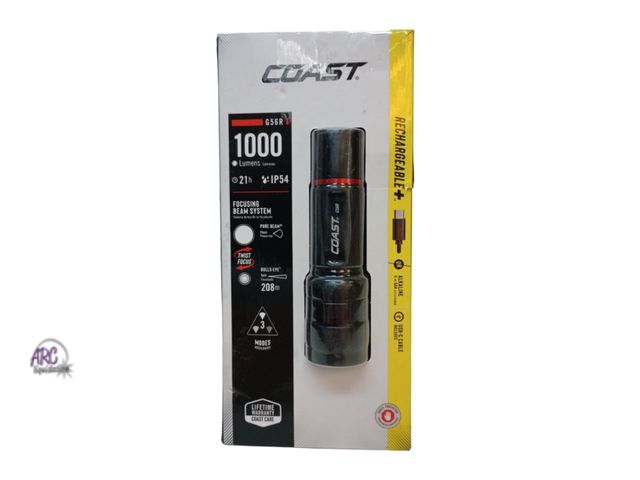 Lot 56-767051 - New wCoast G56R 1000 Lumens Rechargeable Plus Handheld Flashlight