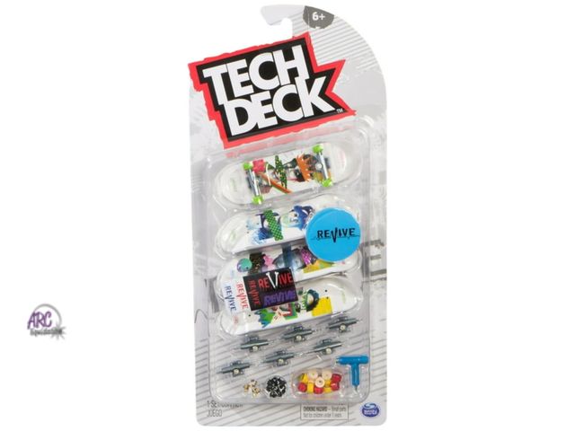 Lot 56-289430 - NEW Tech Deck, Ultra DLX Fingerboard 4-Pack, Revive Skateboards