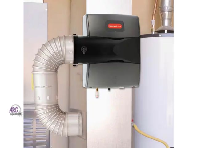 Lot 56-630064 - New Open Box Retail $319 - Honeywell Home Whole house Humidifier and Humidistat Up to 4,000 Sq. ft. ...