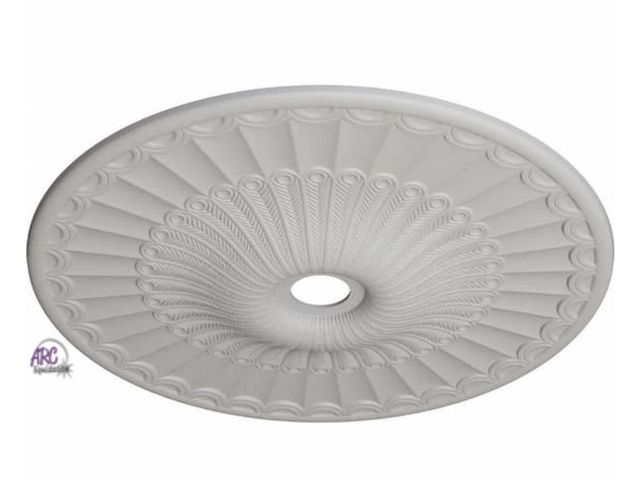 Lot 56-786203 - New 2-3/8 in. x 36-5/8 in. x 36-5/8 in. Polyurethane Galveston Ceiling Medallion