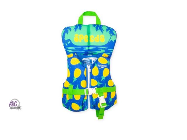 Lot 56-322661 - New Speedo Kids' Life Jacket Vest
- Green/Blue/Yellow: Zipper &amp; Buckle Closure, weight Under 30 ...