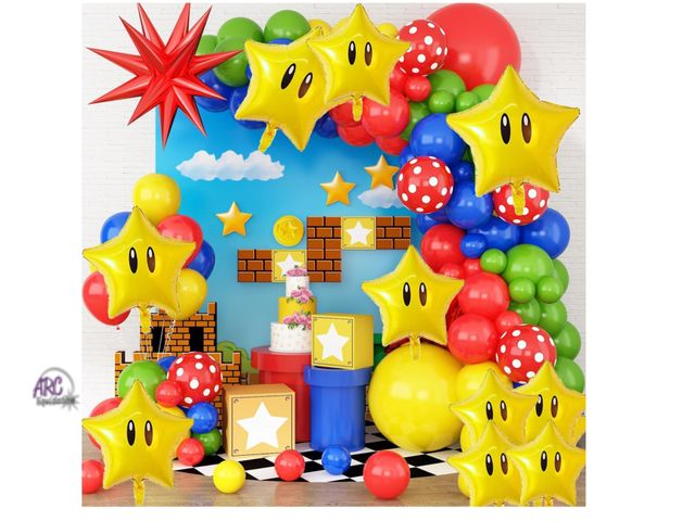 Lot 56-345623 - New 16 piece Star Foil Balloons  Yellow Star Balloons