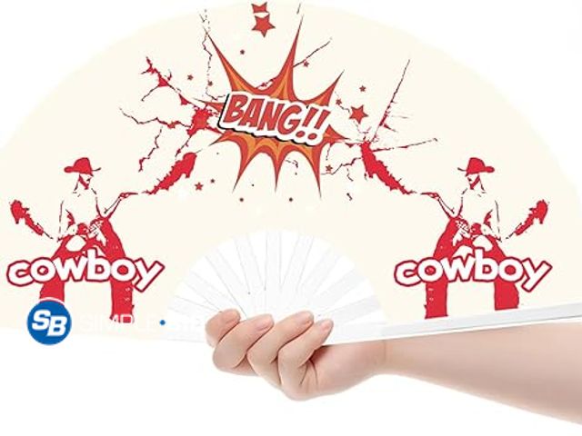 Lot 58-39021 - New Cowboy Fans for Line Dancing, Rodeo Fans for Line Dancing,Where Them Fans at Clack Fan,Boots on ...