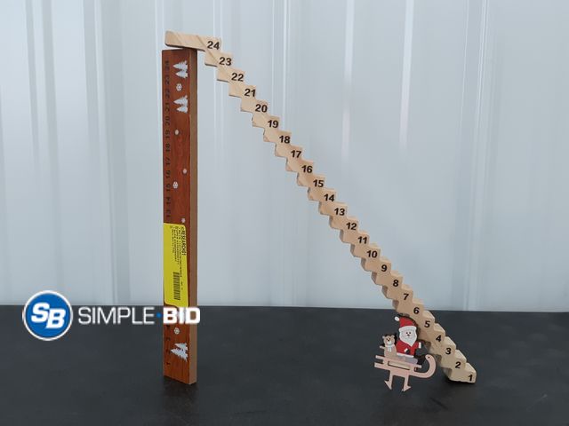 Lot 58-37196 - Wooden Christmas Countdown for CHRISTMAS - appears unused