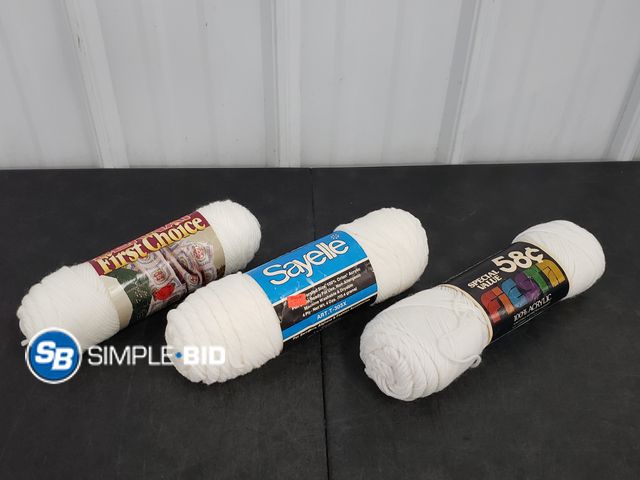Lot 58-69036 - Lot of (3) Rolls of Yarn