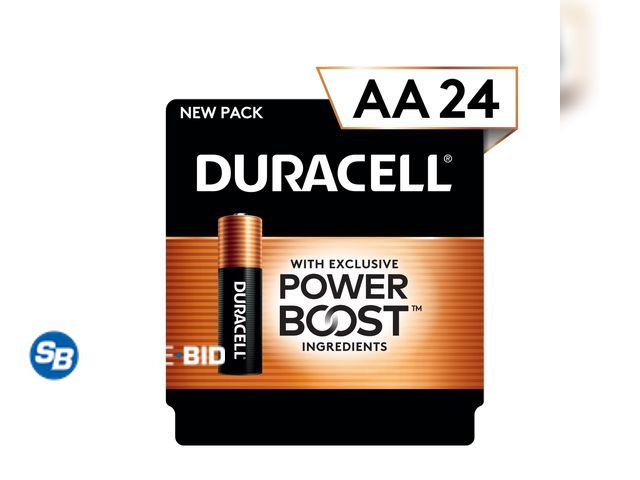 Lot 58-67612 - BATTERIES! New Duracell PowerBoost AA Batteries, 24 Pack