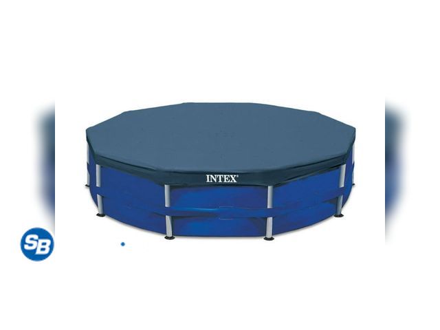 Lot 58-26477 - New Intex 10' Round Frame Above Ground Pool Debris Cover with Drain Holes