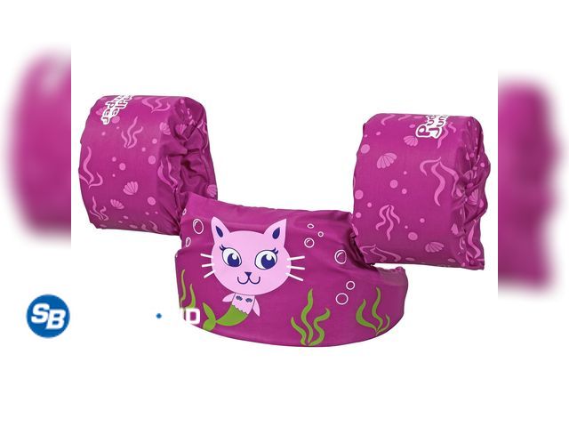 Lot 58-26944 - New Puddle Jumper Fabric Kids Swim Flotation Vest with Armbands, 33-55lbs (15-25kg) Weight Capacity