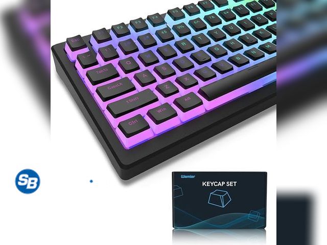 Lot 58-38061 - Womier Pudding Keycaps, PBT Shine Through Keycaps 165 Keys Set Custom Key caps Set OEM Profile, Univ...