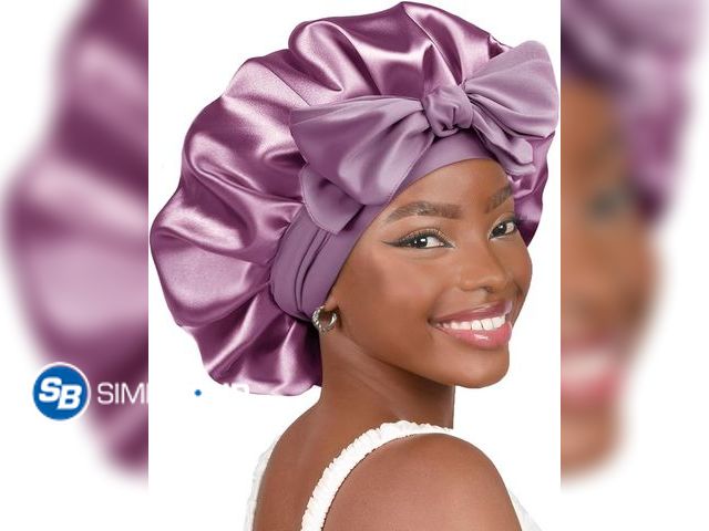 Lot 58-83902 - New YANIBEST Adjustable Silk Bonnet for Sleeping Women Double Layer Satin Bonnet Reduce Friction Pre...