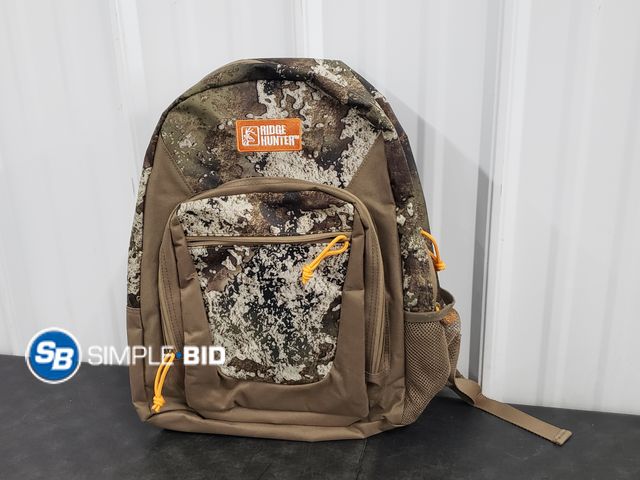 Lot 58-83106 - Ridge Hunter Camo Backpack - light use - in good condition