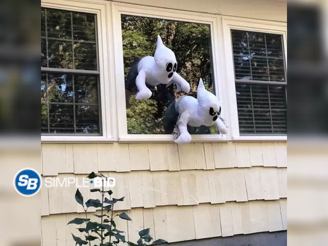 Lot 58-32662 - New RAPHARY Halloween Window Door Decorations, Halloween Window Ghost Outdoor Door Window Wall Decor...