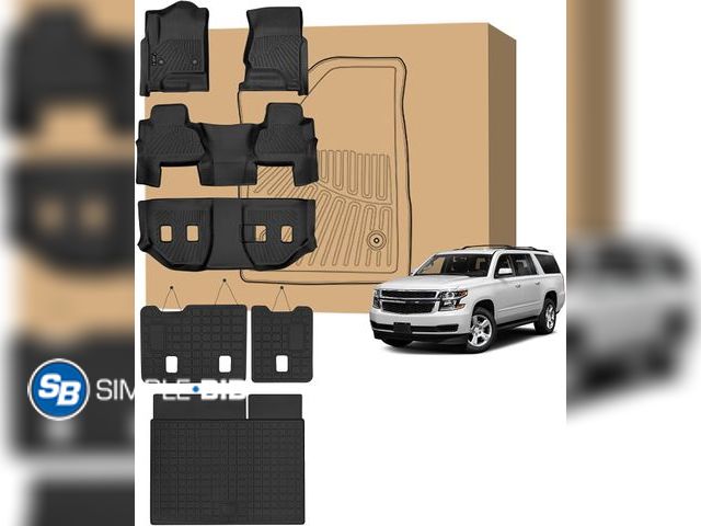 Lot 58-76040 - New Peleus Floor Mats for Chevy Suburban &amp; GMC Yukon XL 2015-2020 (2nd Row Bucket Seats),TPE All...