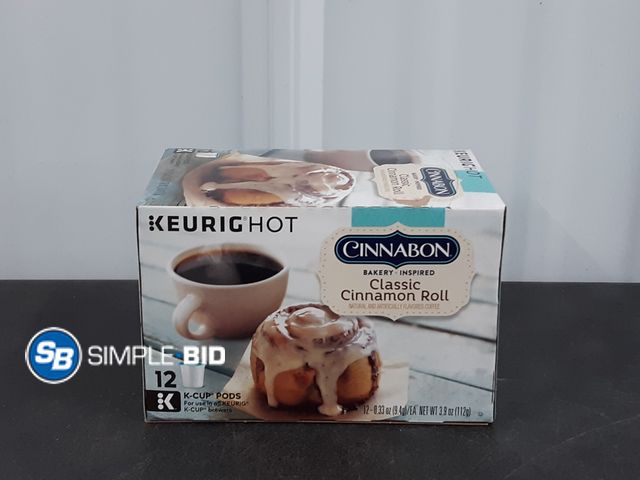 Lot 58-38765 - Keurig Hot - Cinnabon Classic Cinnamon Roll K Cups - 12 Pack - Exp Date 9/21