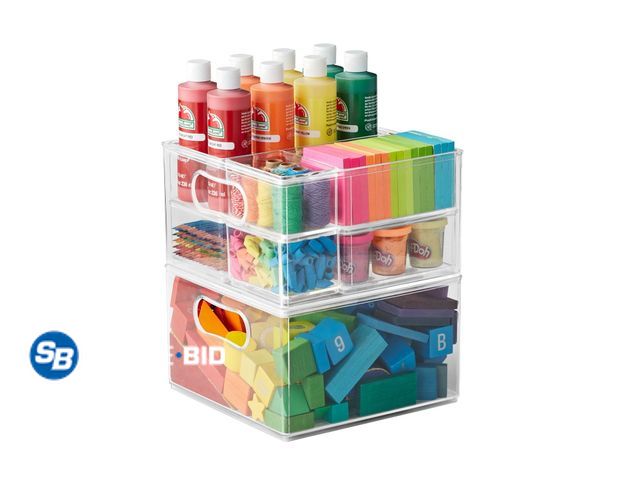 Lot 58-21557 - New The Home Edit 8 Piece Multipurpose Edit, Plastic Storage Organizing System, Clear