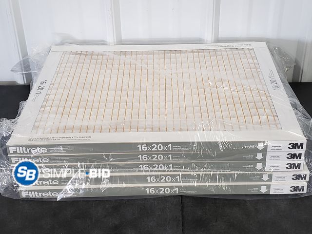 Lot 58-68203 - Lot of (5) 3M 16x20x1 Filters
