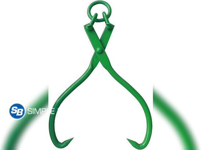 Lot 58-32947 - New Timber Claw Hook, 18in - Log Lifting Tongs Heavy Duty Grapple Timber Claw, Lumber Skidding Tongs...