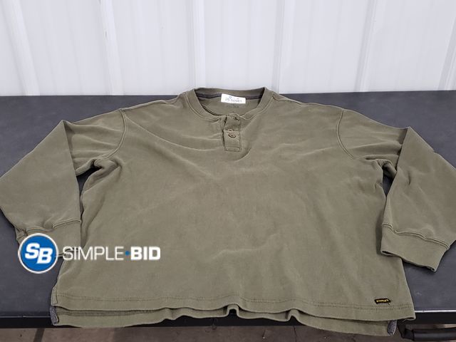 Lot 58-50981 - Stanley Heavy Weight Henley Style Shirt - Size XL - Light Use