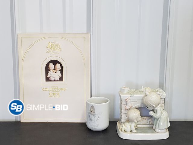 Lot 58-75888 - Lot of (3) Precious Moments (First Edition Official Collectors Guide, He Cleansed My Soul, Welcome S...