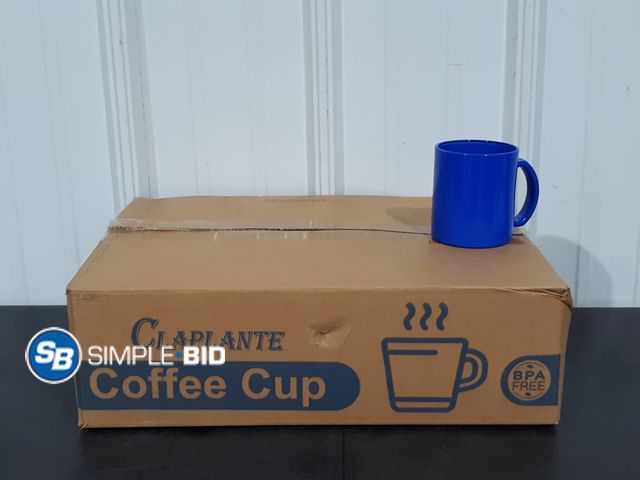 Lot 58-27371 - Set of (12) Claplante Colored Coffee Cups