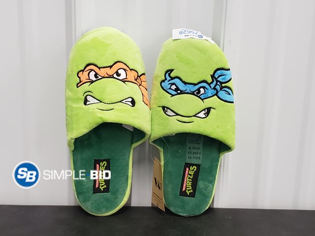 Lot 58-75628 - Kids Teenage Mutant Ninja Turtles Slippers