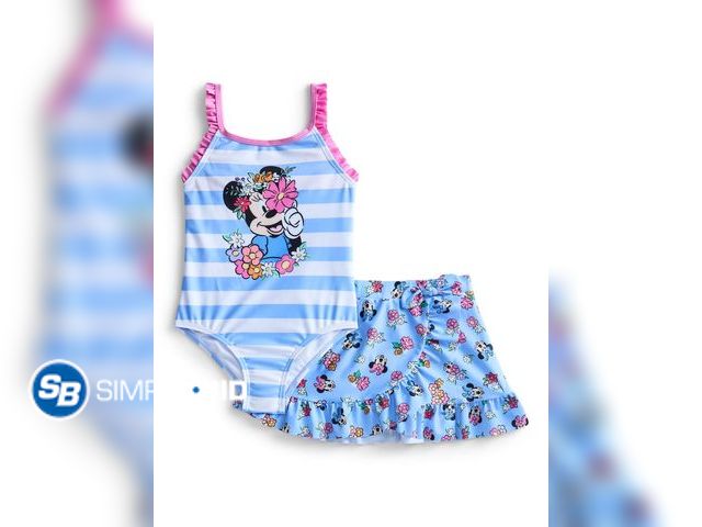 Lot 58-83014 - Character Toddler Girl One- Piece Swimsuit - Size 5T - NWT - Skirt is not included