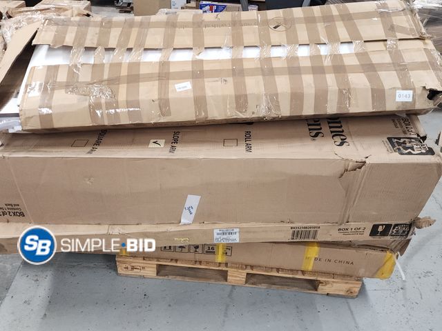 Lot 58-59104 - Skid Full of Various Furniture Items, Open Boxes, boxes 1 of 2, may or may not be complete