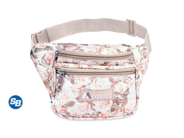 Lot 58-27137 - New Everest Signature Patterned Unisex Fanny Pack, Black